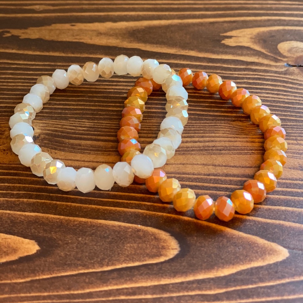 ✨ faceted stone boutique stretch bracelets